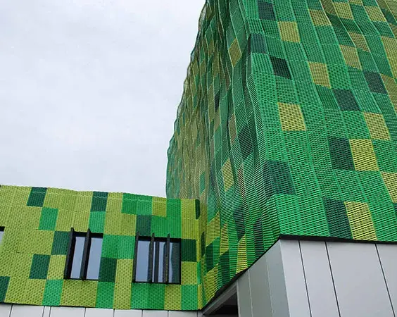 Article - Colourful façades with expanded metal mesh