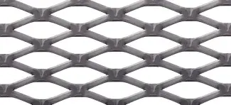 Expanded metal grating mesh PS 01 flattened
