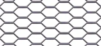Hexagonal expanded metal mesh E 2