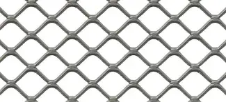 Squared expanded metal mesh SQ 30 flattened