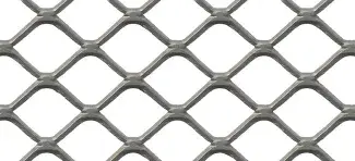 Squared expanded metal mesh SQ 40 flattened