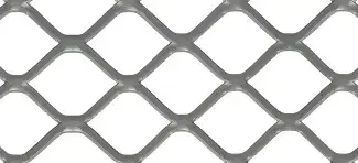 Squared expanded metal mesh SQ 50 flattened