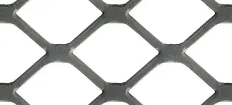 Squared expanded metal mesh SQ 80 flattened