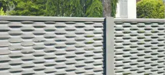 ESPERIA COMPATTO System expanded metal fencing 