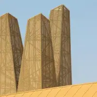 Expanded metal solution for external cladding