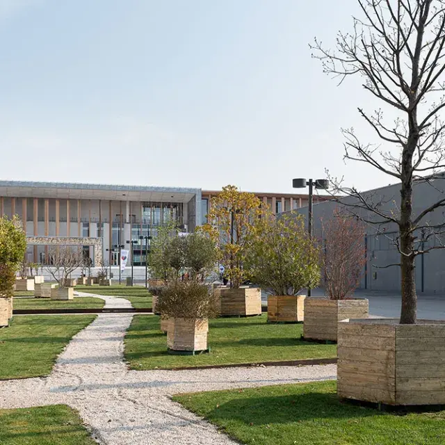 View of garden area to the Conference Centre